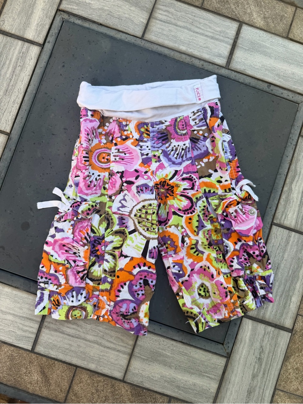 Kids Vintage Colorful Cargo Pants
